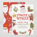 Search for mingle and jingle invitations Watercolor