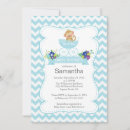 Search for baby carriage invitations Blue