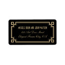 Search for 1920s wedding return address labels Retro