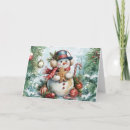 Search for blank christmas cards Snowman