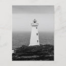 Search for lighthouse light postcards Black and white