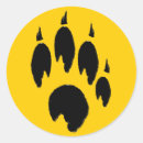 Search for yellow paw prints stickers Animal