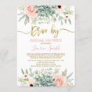 Search for drive by bridal shower invitations Blush pink