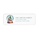 Search for globe return address labels Snowman