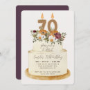 Search for autumn 70th birthday invitations Watercolor