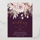 Search for plum and gold wedding invitations Purple