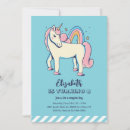 Search for pink and blue birthday invitations Unicorn