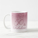 Search for pink and gold glitter mugs Birthday