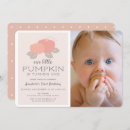 Search for little pumpkin 1st birthday invitations Autumn