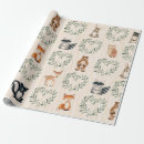 Search for woodland animals wrap wrapping paper Nature