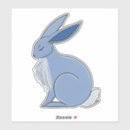 Search for funny bunny stickers Blue
