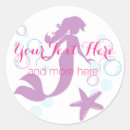 Search for mermaid baby stickers Purple