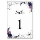 Search for halloween wedding table cards Black and white