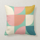Search for teal geometric cushions Mid century modern style