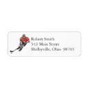 Search for hockey return address labels Sports