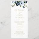 Search for navy wedding programs Navy and gold