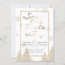 Search for gold snowflake save the dates White
