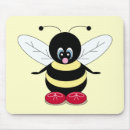 Search for cartoon bee mouse mats Black