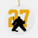 Search for hockey goalie christmas tree decorations Player