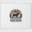 Search for english bulldog wrapping paper Dogs
