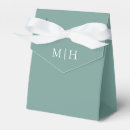 Search for white and green wedding favour boxes Classic