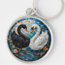 Search for white swan key rings Swans