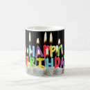 Search for birthday candle mugs Happy