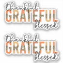 Search for elegant thanksgiving stickers Grateful