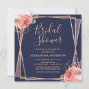 Search for navy and gold bridal shower invitations Bride