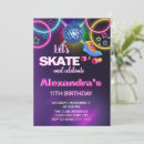 Search for glow in the dark skating invitations Retro