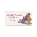 Search for flower basket return address labels Purple
