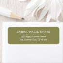 Search for olive return address labels Classic