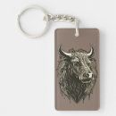 Search for bull key rings Illustration