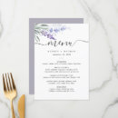Search for watercolor menus Lavender