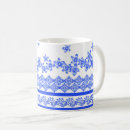 Search for blue white floral mugs Pattern