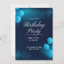Search for illustration birthday invitations Blue