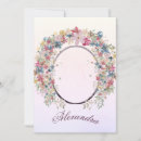 Search for pink floral christening invitations Chic