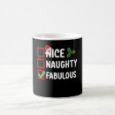 Search for funny naughty nice mugs Santa