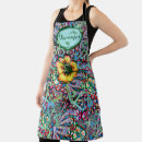 Search for modern floral pattern aprons Bright