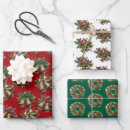 Search for wreath wrapping paper Festive