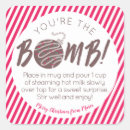 Search for bomb square stickers Hot cocoa bomb