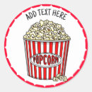 Search for popcorn favor stickers Movie night