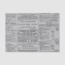 Search for vintage advertising tissue paper Newspaper