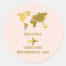 Search for plane wedding stickers Boarding pass
