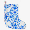 Search for blue and white christmas stockings Watercolor