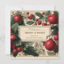 Search for vintage poinsettia christmas cards Merry