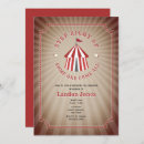 Search for circus tent invitations Step right up