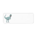 Search for cartoon dinosaur return address labels T rex