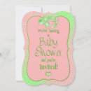 Search for mint baby shower invitations Polka