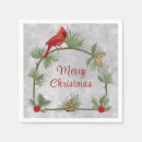 Search for christmas cardinal napkins Rustic